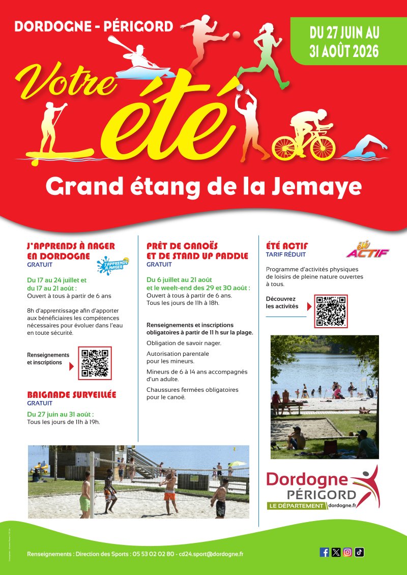 Affiche sur le grand étang de la Jemaye.