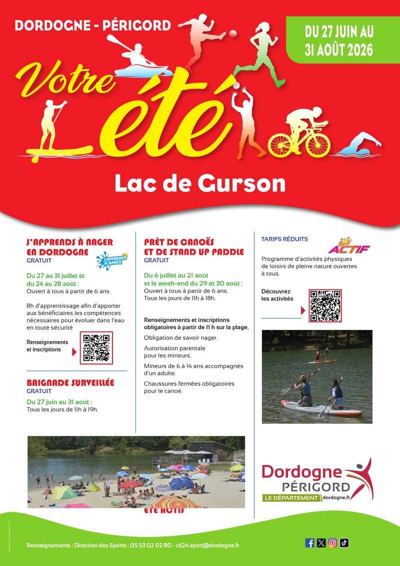 Affiche sur le lac de Gurson.