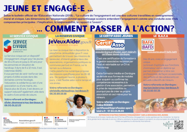 Flyer « Jeune et engagé-e... comment passer à l’action »
